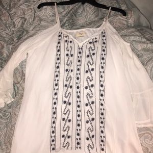 white off the shoulder dress